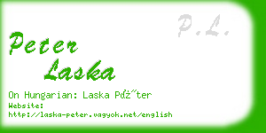 peter laska business card